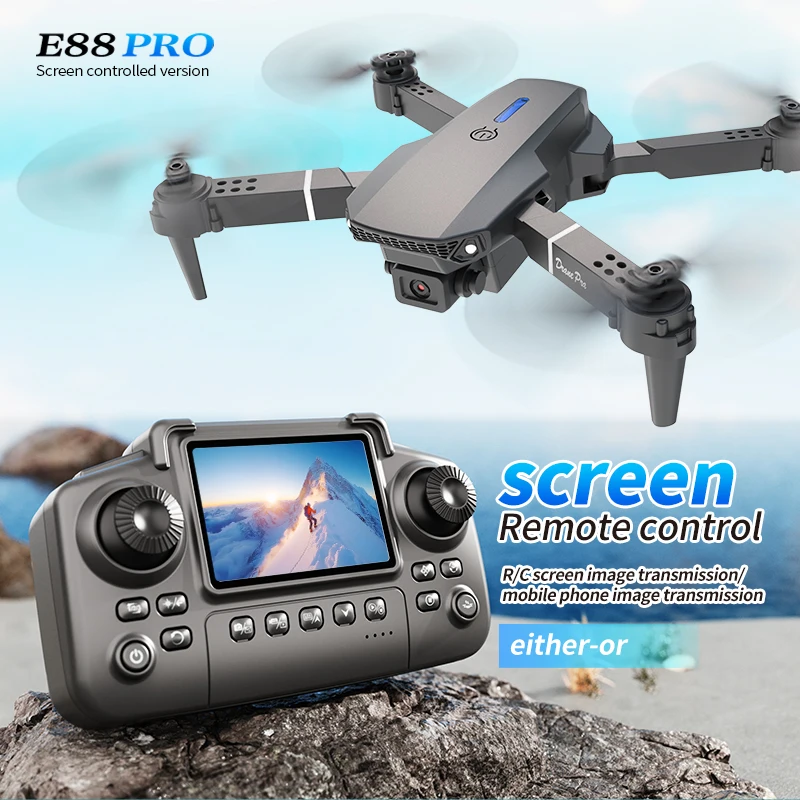 Drone Vera Rc - Drone Profesional E88 PRO dengan Layar