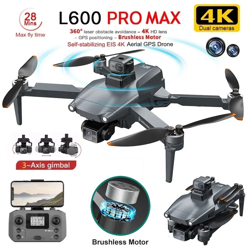 Drone Z - L600 PRO MAX Drone GPS profesional,