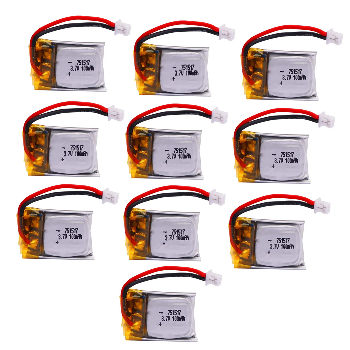 1-10 Buah Baterai 3.7V 100MAh  - Drone Fq777 Rc Quadcopter ulasan dan harga