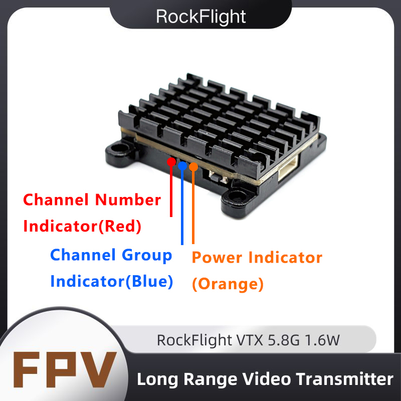 RockFlight TX663 VTX 5.8G 48CH - Drone Rc Controller And Receiver ulasan dan harga