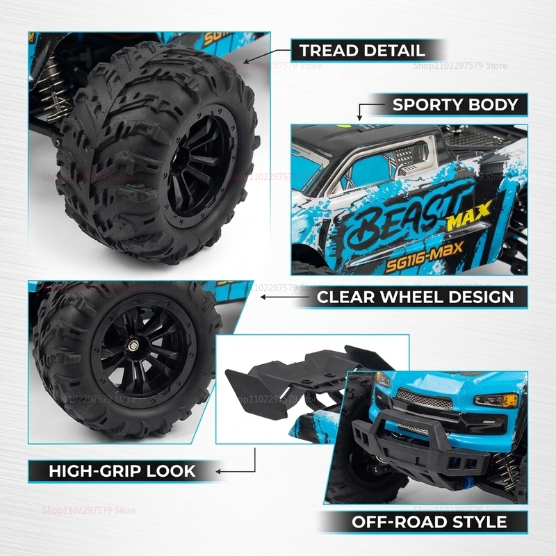 SG116‑MAX/PRO 4WD Truk Off‑Roa - Drone Vera Rc ulasan dan harga