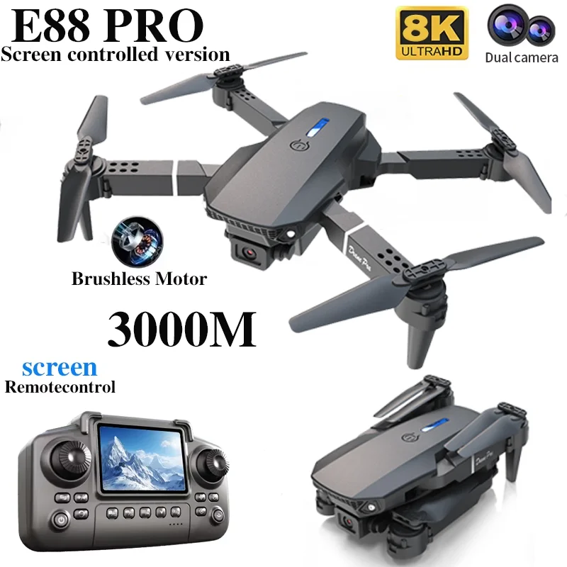 Drone Profesional E88 PRO deng - Drone Vera Rc ulasan dan harga