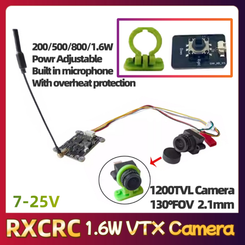 Modul RXCRC 5.8G 48CH 1.6W VTX - Drone Rc Controller And Receiver ulasan dan harga