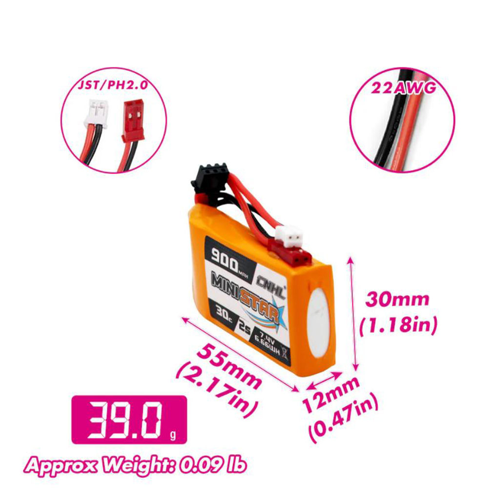 Baterai Lipo MiniStar CNHL 2S  - Micro Fpv Quad ulasan dan harga