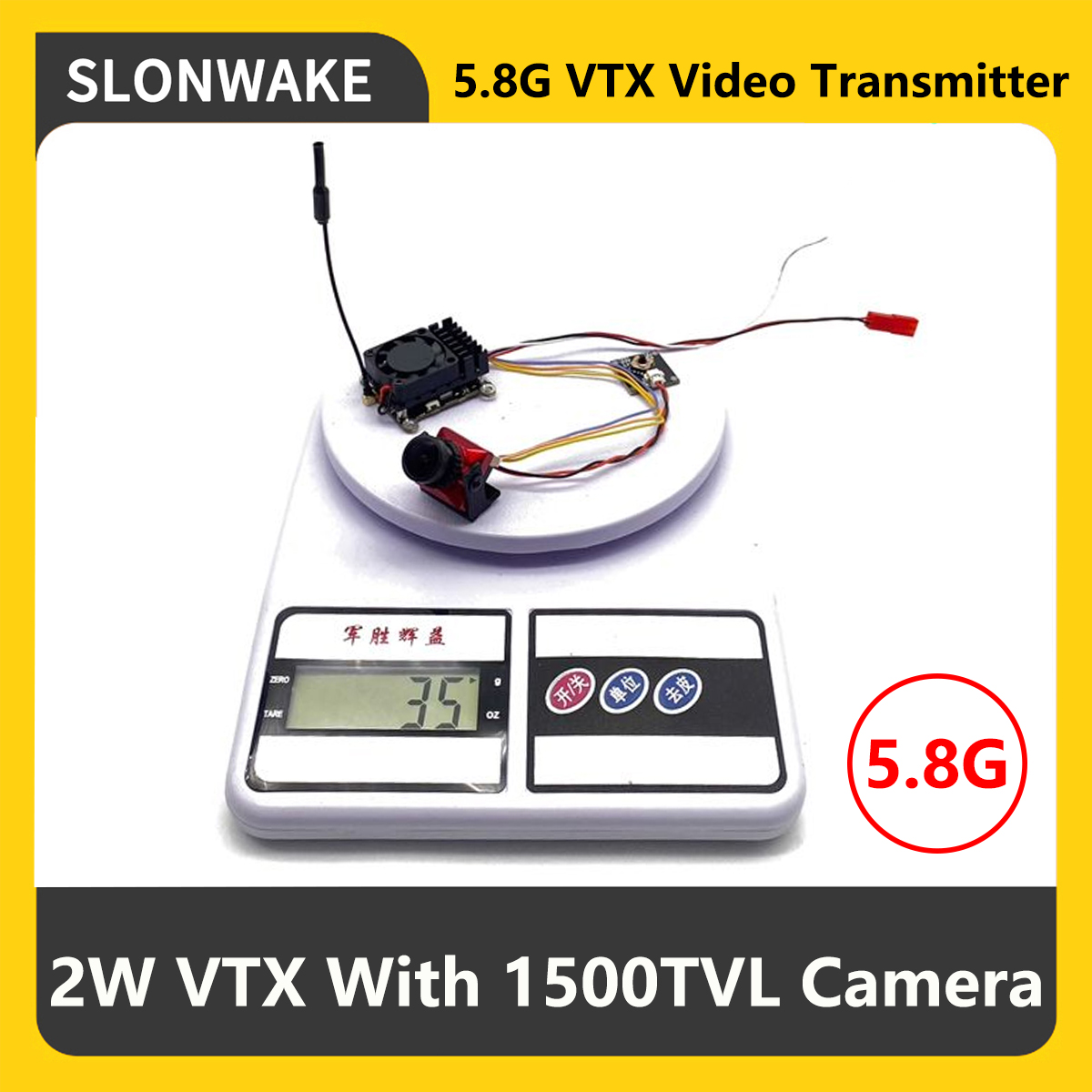 SLONWAKE 5.8G 2000mW FPV VTX T - Drone Rc Controller And Receiver ulasan dan harga