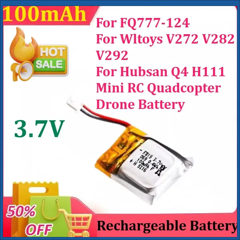Baterai Lipo 3.7V 100mAh untuk - Drone Fq777 Rc Quadcopter ulasan dan harga
