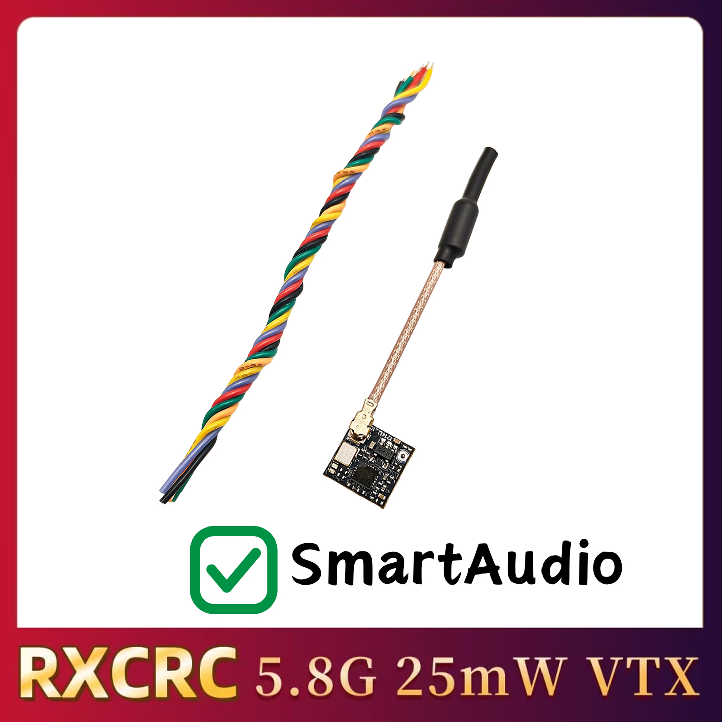 RXCRC 5.8GHz 48CH FPV 25mW Mod - Drone And Car ulasan dan harga