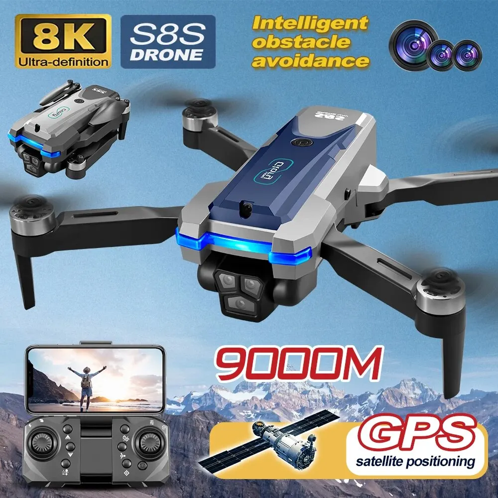 S8S Drone lipat 5G Wifi 8K HD, - Drone Z ulasan dan harga